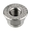 meinschraubenversand.de - Flanschmuttern (selbstsichernd mit Sperrverzahnung) M6 nach DIN 6926 - Sicherungsmuttern A2 V2A rostfreier Edelstahl mit Polyamid-Klemmteil - UKV - M6 100 Stück