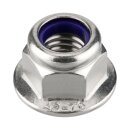 meinschraubenversand.de - Flanschmuttern (selbstsichernd mit Sperrverzahnung) M10 nach DIN 6926 - Sicherungsmuttern A2 V2A rostfreier Edelstahl mit Polyamid-Klemmteil - UKV - M10 10 Stück