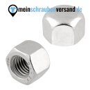 meinschraubenversand.de - Sechskant Hutmuttern M4 25 Stück DIN 917 (niedrige Form) M3 - M18 - Kappenmuttern - A2 V2A rostfreier Edelstahl
