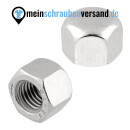 Sechskant Hutmuttern M8 50 Stück DIN 917 (niedrige Form) M3 - M18 - Kappenmuttern - A2 V2A rostfreier Edelstahl