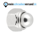 Sechskant Hutmuttern M4 25 Stück DIN 986 (selbstsichernd) M4 - M16 - Stopmuttern - Kappenmuttern A2 V2A rostfreier Edelstahl