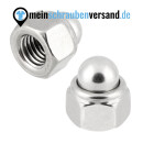 Sechskant Hutmuttern M4 25 Stück DIN 986 (selbstsichernd) M4 - M16 - Stopmuttern - Kappenmuttern A2 V2A rostfreier Edelstahl