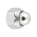 Sechskant Hutmuttern M10 25 Stück DIN 986 (selbstsichernd) M4 - M16 - Stopmuttern - Kappenmuttern A2 V2A rostfreier Edelstahl