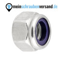 Sicherungsmuttern M12 50 Stück DIN 982 (selbstsichernd, hohe Form) M4 - M16 - Stopmuttern - Kappenmuttern - Sechskantmuttern A2 V2A rostfreier Edelstahl