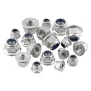 Flanschmuttern M3 50 Stück DIN 6926 (selbstsichernd) M3 - M12 - Edelstahlmuttern - Stoppmuttern - Klemmmuttern - Sechskantmuttern - Flansch - A2 V2A rostfreier Edelstahl