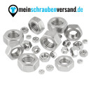 Sechskantmuttern M5 1000 Stück DIN 934 (standrad Ausführung) M3 - M12 - ISO 4032 - Edelstahlmuttern - Schraubenmuttern - A2 V2A rostfreier Edelstahl