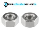Sechskantmuttern M6 200 Stück DIN 934 (standrad Ausführung) M3 - M12 - ISO 4032 - Edelstahlmuttern - Schraubenmuttern - A2 V2A rostfreier Edelstahl