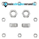 Sechskantmuttern M6 200 Stück DIN 934 (standrad Ausführung) M3 - M12 - ISO 4032 - Edelstahlmuttern - Schraubenmuttern - A2 V2A rostfreier Edelstahl