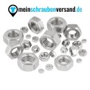 Sechskantmuttern M8 50 Stück DIN 934 (standrad Ausführung) M3 - M12 - ISO 4032 - Edelstahlmuttern - Schraubenmuttern - A2 V2A rostfreier Edelstahl