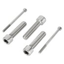 meinschraubenversand.de - Zylinderschrauben M2x14 50 Stück DIN 912 (Teilgewinde, Zylinderkopfschrauben, Innensechskant, ISO 4762) A2 V2A rostfreier Edelstahl - M2 x 14