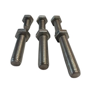Sechskantschrauben M16 X 55 Mm – DIN 933, Edelstahl A2 (V2A), 50 Stück – Vollgewinde, Für Metall Sechskantschrauben M16 X 55 Mm – DIN 933, Edelstahl A2 (V2A), 50 Stück – Vollgewinde, Für Metall