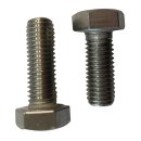 Sechskantschrauben M6x14 100 Stück DIN 933 (Vollgewinde, Gewindeschrauben, Maschinenschrauben, Außensechskant, ISO 4017) A2 V2A rostfreier Edelstahl M6 x 14
