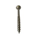 Tellerkopfschrauben 8x100 100 Stück (TX40, Holzbauschrauben für Konstruktionen, CE-Kennzeichen, Bauaufsichtlicher Zulassung) A2 V2A rostfreier Edelstahl - 8 x 100 100