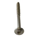 Tellerkopfschrauben 8x100 100 Stück (TX40, Holzbauschrauben für Konstruktionen, CE-Kennzeichen, Bauaufsichtlicher Zulassung) A2 V2A rostfreier Edelstahl - 8 x 100 100