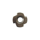 Einschlagmuttern M 6 100 Stück (4 Einschlagspitzen als Mitdrehsicherung, Gewinde metrisch) M4 - M12 - Edelstahl Muttern - Zackenmuttern - A2 V2A rostfreier Edelstahl -  M6 100