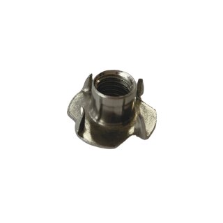Einschlagmuttern M 10 50 Stück (4 Einschlagspitzen als Mitdrehsicherung, Gewinde metrisch) M4 - M12 - Edelstahl Muttern - Zackenmuttern - A2 V2A rostfreier Edelstahl -  M10 50