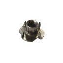 Einschlagmuttern M 10 50 Stück (4 Einschlagspitzen als Mitdrehsicherung, Gewinde metrisch) M4 - M12 - Edelstahl Muttern - Zackenmuttern - A2 V2A rostfreier Edelstahl -  M10 50