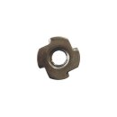 Einschlagmuttern M 10 50 Stück (4 Einschlagspitzen als Mitdrehsicherung, Gewinde metrisch) M4 - M12 - Edelstahl Muttern - Zackenmuttern - A2 V2A rostfreier Edelstahl -  M10 50
