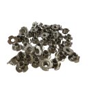 Einschlagmuttern M 10 50 Stück (4 Einschlagspitzen als Mitdrehsicherung, Gewinde metrisch) M4 - M12 - Edelstahl Muttern - Zackenmuttern - A2 V2A rostfreier Edelstahl -  M10 50