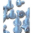 Linsenkopfschrauben M2 - M8 DIN 7985 (Vollgewinde, Innensechsrund, Torx, ISO 14583 A2 V2A rostfreier Edelstahl M5 x 40 100 Stück
