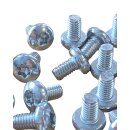 Linsenkopfschrauben M2 - M8 DIN 7985 (Vollgewinde, Innensechsrund, Torx, ISO 14583 A2 V2A rostfreier Edelstahl M6 x 30 25 Stück