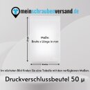 LDPE-Druckverschlussbeutel 50 µ
