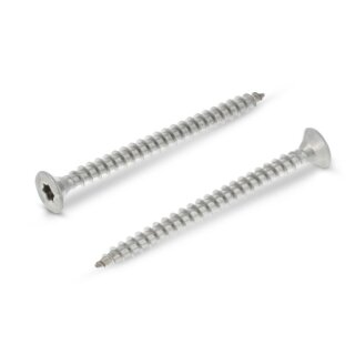 Spanplattenschrauben 4x20 mm 500 Stück Edelstahl A2 - Holzbauschrauben - Holzschrauben - Senkkopf - Vollgewinde mit verstärktem Kopf