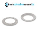 Sicherungsscheiben Form S  Edelstahl A2 V2A Schnorr Scheiben  M6 25 Stück