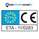 Spanplattenschrauben 3x20 mm 500 Stück Edelstahl A2 - Holzbauschrauben - Holzschrauben - Rundkopf - Vollgewinde mit verstärktem Kopf