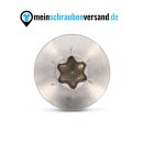 Spanplattenschrauben 5x50 mm 200 Stück Edelstahl A2 - Holzbauschrauben - Holzschrauben - Rundkopf - Vollgewinde mit verstärktem Kopf