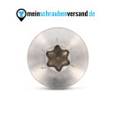 Spanplattenschrauben 5x50 mm 50 Stück Edelstahl A2 - Holzbauschrauben - Holzschrauben - Rundkopf - Vollgewinde mit verstärktem Kopf