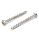 Spanplattenschrauben 3x16 mm 25 Stück Edelstahl A2 - Holzbauschrauben - Holzschrauben - Linsensenkkopf - Vollgewinde mit verstärktem Kopf