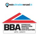 Spanplattenschrauben 4,5x60 mm 100 Stück Edelstahl A2 - Holzbauschrauben - Holzschrauben - Linsenkopf - Vollgewinde mit verstärktem Kopf