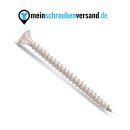 Spanplattenschrauben 6x100 mm 10 Stück Edelstahl A2 - Holzbauschrauben - Holzschrauben - Linsensenkkopf - Vollgewinde mit verstärktem Kopf