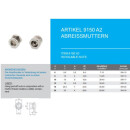 M10 Abreissmuttern mit Abreissmoment 30 - 40 Nm A2