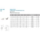 M14 Flügelmuttern amerikanische Form A2