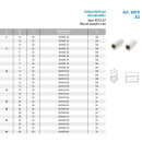 M8 X40 Rundmuffen, Aussendurchmesser 11 mm A2