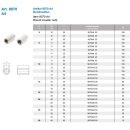 M8 X50 Rundmuffen, Aussendurchmesser 11 mm A4