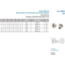 M3 X7 Hülsenmuttern mit Senkkopf und Innensechskant A4