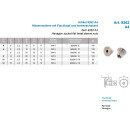 M10 X20 Hülsenmuttern mit Senkkopf und Innensechskant A4