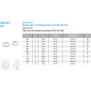 BG 5/8" SW 32 Rohrmuttern mit Rohrgewinde nach ISO 228 DIN 431 A4