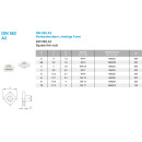 M6 Vierkantmuttern, niedrige Form DIN 562 A2