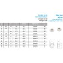 M4 Sechskantmuttern DIN 934 A2-80