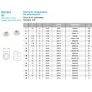 M10X1,25 links Sechskantmuttern mit Fein- und Linksgewinde DIN 934 A2-70