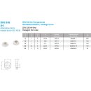 M12X1 Sechskantmutter, niedrige Form mit Feingewinde DIN 936 A4-035