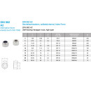 M20 Sechskantmutter, selbstsichernd, hohe Form DIN 982 A2-70 Gleitmo