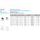 M10X1 Sechskantmutter, selbstsichernd, niedrige Form DIN 985 A2-70 Gleitmo