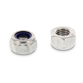 M8 Sechskantmutter selbstsichernd, niedrige Form ISO 10511 A2-035, Gleitmo