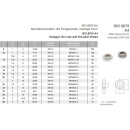 BM20 x1,5 Sechskantmutter mit Feingewinde, niedrige Form ISO 8675 A4-035