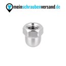 Hutmuttern Sechskant M10 hohe Form DIN 1587 Edelstahlmuttern A2 Kappenmuttern Sechskantmuttern cap nuts M10 100 Stück